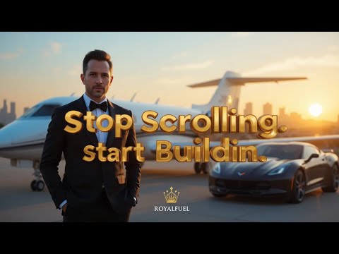 Stop Scrolling, Start Building | RoyalFuel Luxury Lifestyle Motivation
