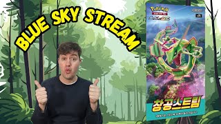 🔥 Opening South Korean Blue Sky Stream Pokémon Packs! INSANE PULLS & RARE HITS! 🎉