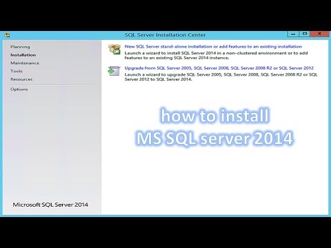 how to install ms sql server 2014