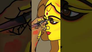 | 🌼 Maa Durga Agomoni 🌼 | Mahalaya | Bajlo Tomar Aalor Benu | #maadurga #bengali #durgapuja #shorts
