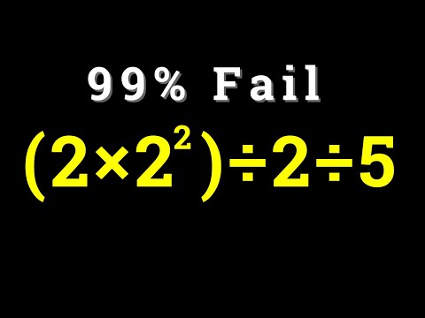 99% Of People FAIL This Math Problem!