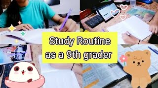 My Daily Study Routine: Class 9th Study Vlog 2023