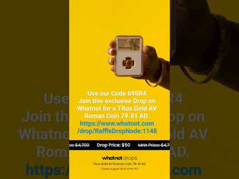 Use Code 69SR4 win on Whatnot Gold #coin https://www.whatnot.com/drop/RaffleDropNode:1148
