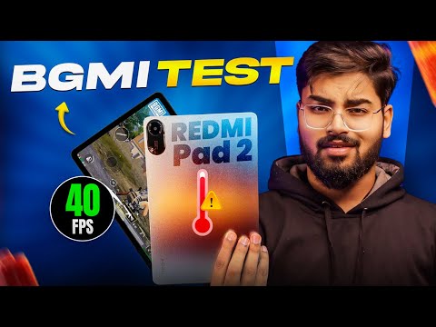 Redmi Pad 2 BGMI Test with FPS Meter 🔥 Graphics Settings, Battery Drain Test | BGMI Gameplay 2025