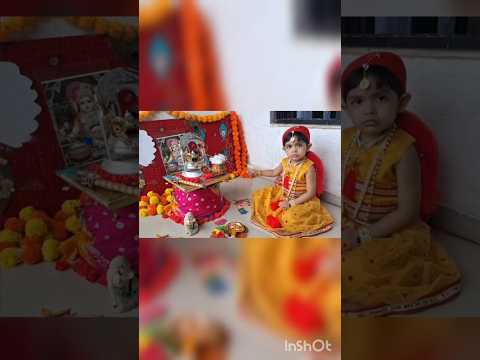 #Radha baby #BabyPhotoshoot ideas #Radha Rani #Janmashtami #trending #viral #youtubeshorts #cutebaby