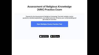 Assessment of Religious Knowledge (ARK) Practice Exam
