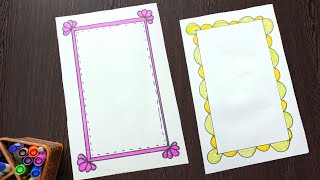 Easy Border Design/Project Work Designs/A4 Sheet Drawing Assignment Front Page School Project Design