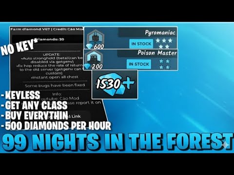 AUTO FARM DIAMONDS Script | 99 Nights in the Forest (Auto Server Hop + Collect)