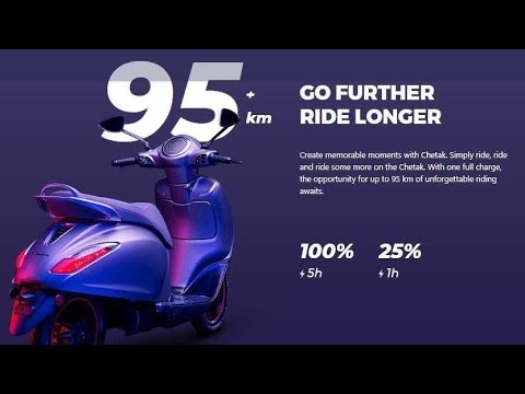 BAJAJ CHETAK Electric Scooter : Walkaround : Ride