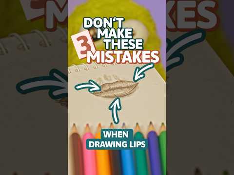 Don't Make These Three Mistakes Drawing Lips #art #drawingtutorial #howtodraw #drawing #tutorial