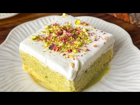 The BEST Pistachio Tres Leches Cake - Viral Recipe