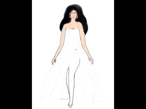 my hot girl digital drawing.. can i get a like ??