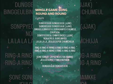 Mingle game _ ROUND AND ROUND (SQUID GAME 2) #lyricoholic #squidgame #squidgame2 #squidgamesong
