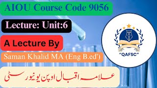 AIOU Course Code 9056 BS English Lecture Unit : 6