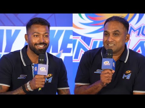 Mumbai Indians press conference | Hardik Pandya, Mahela Jayawardene, Surya Kumar Yadav | IPL 2025