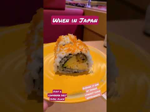 Conveyor belt sushi in Japan #sushi #japan #japanesefood #food #foodlover