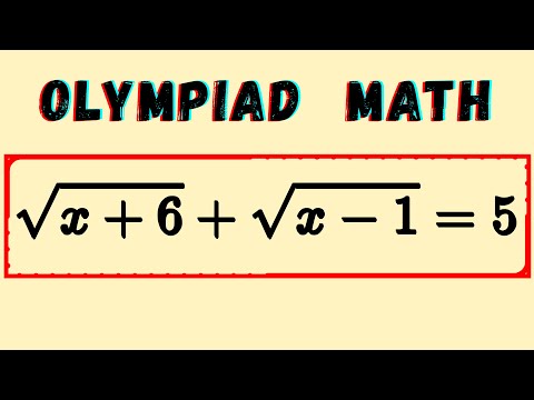 Olympiad Test  l   Algebra  Easy Tricks  l   Square Root Equation