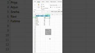 How to Use Rank Formula in Excel | #ExcelTips #RankFunction #microsoft  #ExcelTutorial #LearnExcel