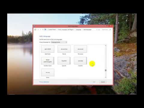 How to change language English to Spanish Windows 8