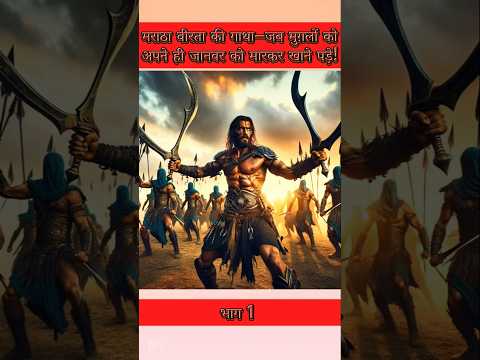 ‼️मराठा वीरता की गाथा–जब मुग़लों को अपने ही जानवर  को मारकर खाने पड़े!😱😬🦅#aivideo  #sambhajimaharaj