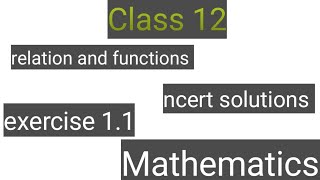 Exercise 1.1 ncert solutions class 12th mathematics question no. 8