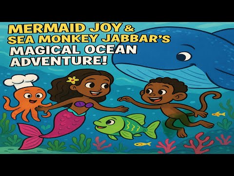 Mermaid Joy & Sea Monkey Jabbar's Magical Ocean Adventure! #MermaidAdventure #KidsAnimation #kids