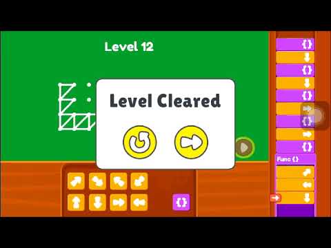 Connect diagonally |  Functions | level 1 to 30 by Kidlo Coding