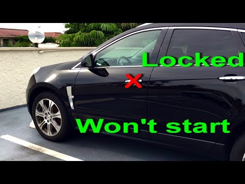 NO Remote Detected Cadillac SRX 2010-12 won't start keyless entry locked door CTS