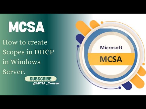 How to Create Scopes in DHCP in a Server |Class 11| MCSA Course in Telugu for fresher & experience