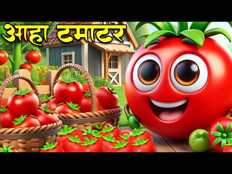 आ हा टमाटर Aaha Tamatar Bade Mazedar | Nursery Rhymes And Kids Song in Hindi | Tamatar Mazedar