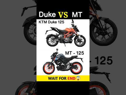 Duke Vs MT-125 | Full Comparison || #shorts #duke #mt15