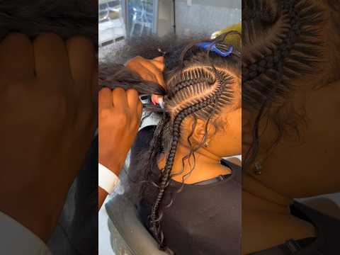 These stitch braids perfect 🥰 #stitchbraids #feeding  #braids #cornrows
