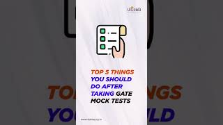 Top 5 things you should do after taking GATE mock tests | GATE 2023 Preparation Strategy | #shorts
