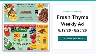 Fresh Thyme Weekly Ad (8/19/26 - 8/25/26) Top 10 Deals