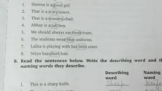 Class-2(worksheet-5) Adjective