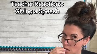 Giving a Speech in a High School Class