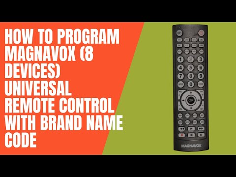 How to Program Magnavox (8 devices) Universal Remote Control with Brand Name code