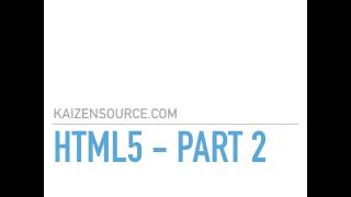 HTML5 Course - Part 2 - Styles
