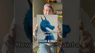 Easy Way to Paint a Dragon #art #artsandcrafts #painting #dragonart #fantasyart #paintingtutorial ng