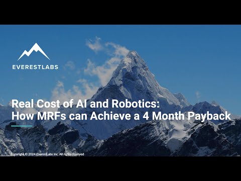 Webinar: How does a recycling plant achieve a 4-month payback on AI and Robotics