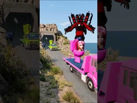 Skibidi Toilets & Speakermans Transporting Truck Trailer #2 – BeamNG.drive