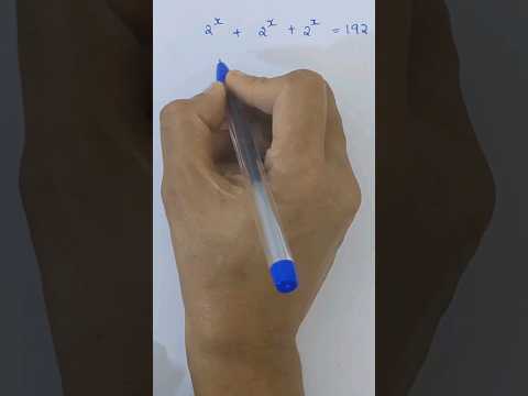 A nice exponential problem|2^x+2^x+2^x=192 | can you solve X?