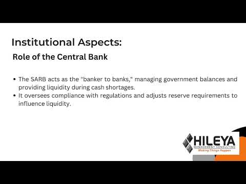 Introduction to  Payments, Clearing and Settlement Systems in South Africa