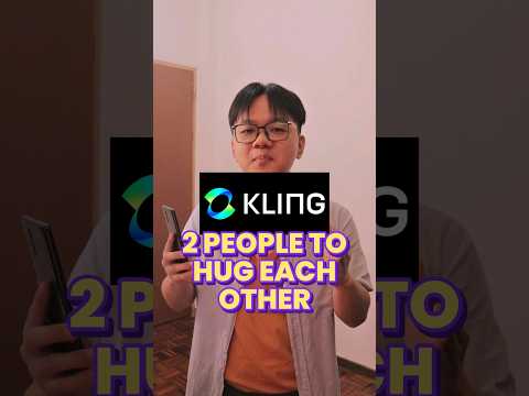 How to use Kling Ai to make 2 people hug each other in 2 steps!