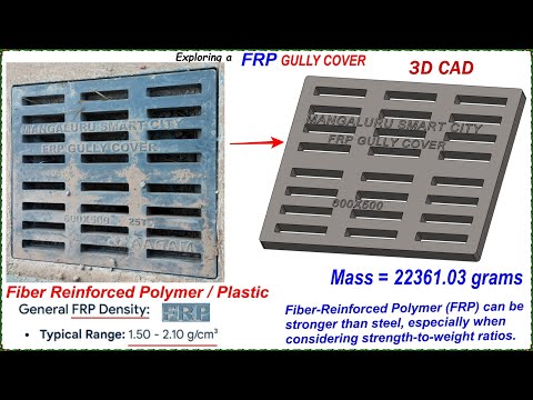 Exploring a FRP GULLY COVER in SolidWorks, #3Dmodeling, #fusion360, #compression molding
