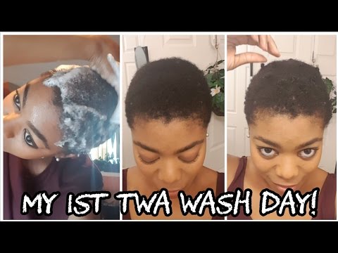 NM4C Diaries:  My 1st TWA Wash Day! - Fine & Thin 4C Natural Hair