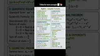 basic algebra everyone should know this 📝🎓#students #studynotes #studysmart #basicmaths #mathformula
