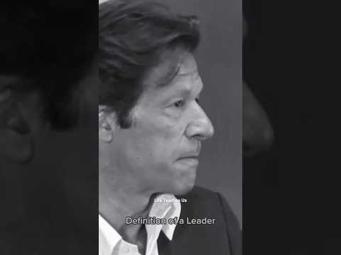 Definition of a leader #lifelessons #advice #lifequotes #motivation #imrankhan #leadership #advice