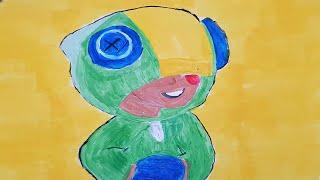 Brawl Stars -LEON 🎨| How to Draw | Acrilic Painting  | Relaxing Music