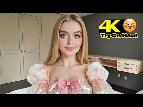 Try on haul transparent 4k |see through/ transparent I bikini try on Itry on haul see everything # 2